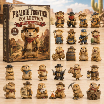 CHRISTMAS KICKOFF 40% OFF - The Prairie Frontier Collection Advent Calendar 2026 - 24-Day Festive Countdown, Acrylic Charms Blind Box - Gift For Prairie Dog Lovers AC0TH119