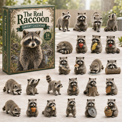 CHRISTMAS KICKOFF 40% OFF - The Real Raccoon Advent Calendar 2026 - 24-Day Festive Countdown, Acrylic Charms Blind Box - Gift For Racoon Lovers AC0TH197