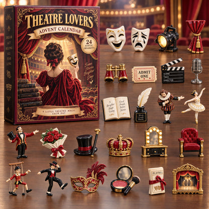 CHRISTMAS KICKOFF 40% OFF - Theatre Lovers Advent Calendar 2026 - 24-Day Festive Countdown, Acrylic Charms Blind Box - Gift For Theatre Lovers AC0TM295