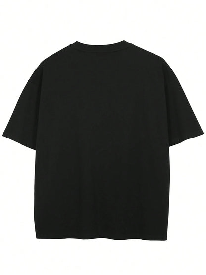 Tiny Spark Mens Face Print Vintage Summer T-Shirt