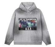Transmission Faded Distress Hoodie