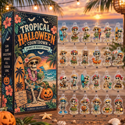 Tropical Halloween Countdown Advent Calendar Box