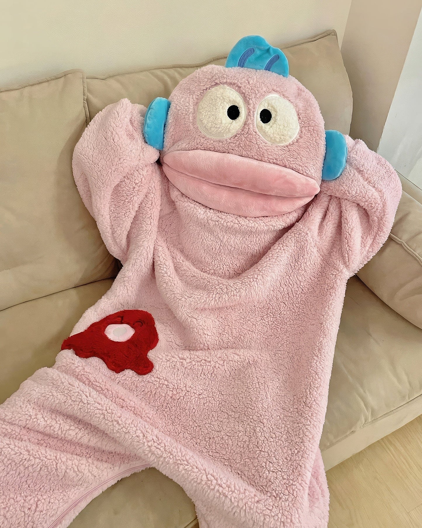 Ugly Fish Fleece Onesie Pajama