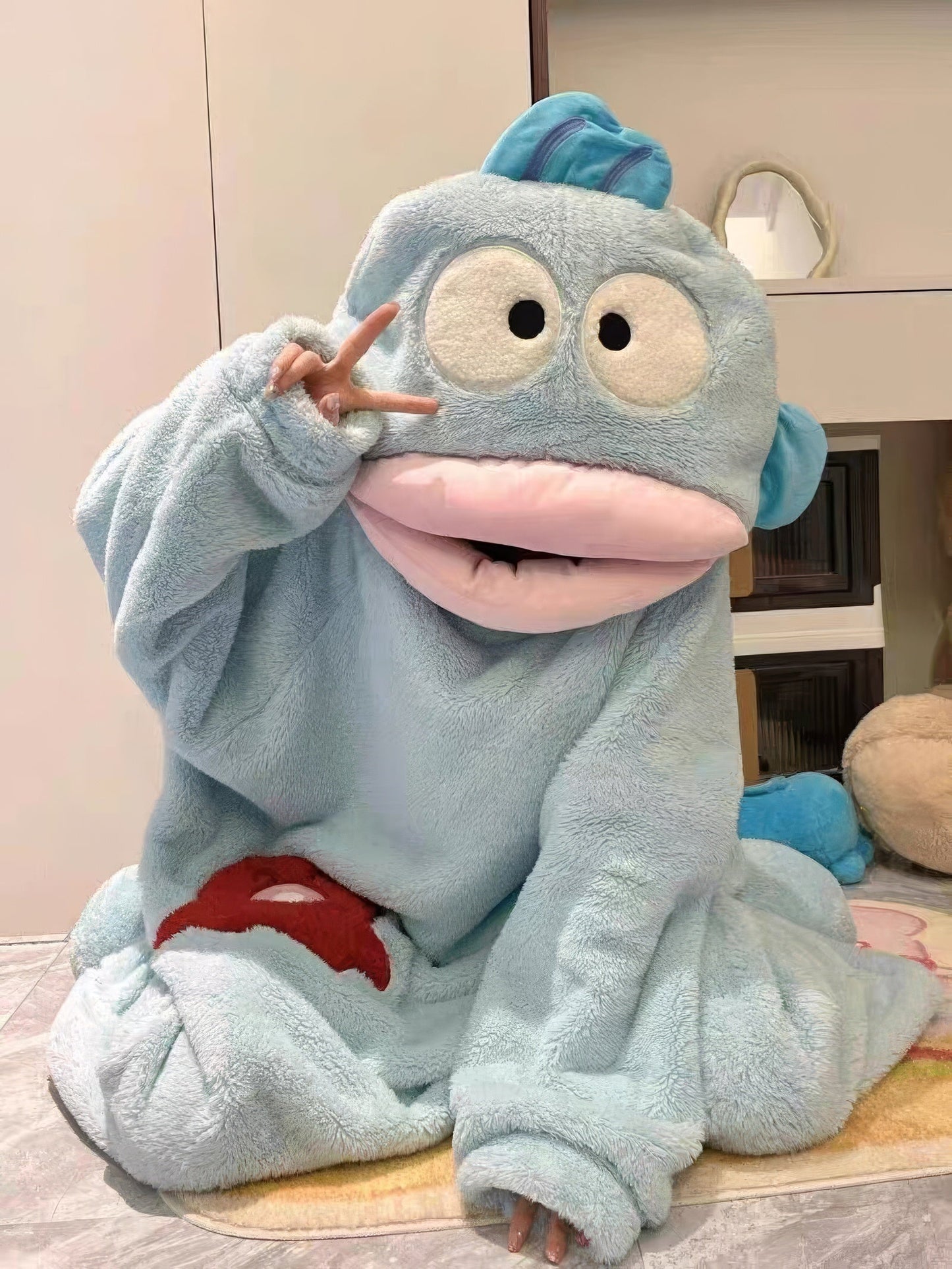 Ugly Fish Fleece Onesie Pajama