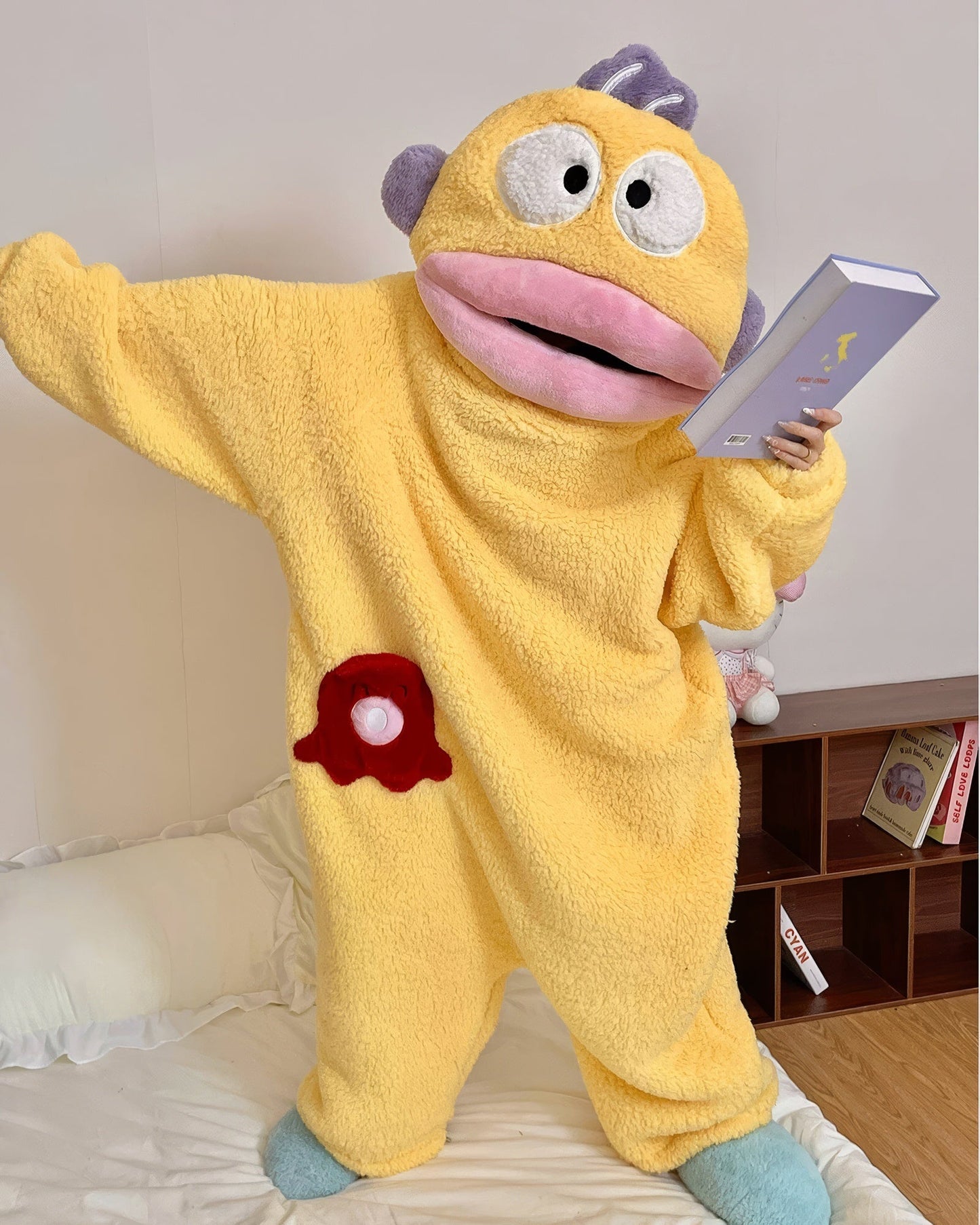 Ugly Fish Fleece Onesie Pajama