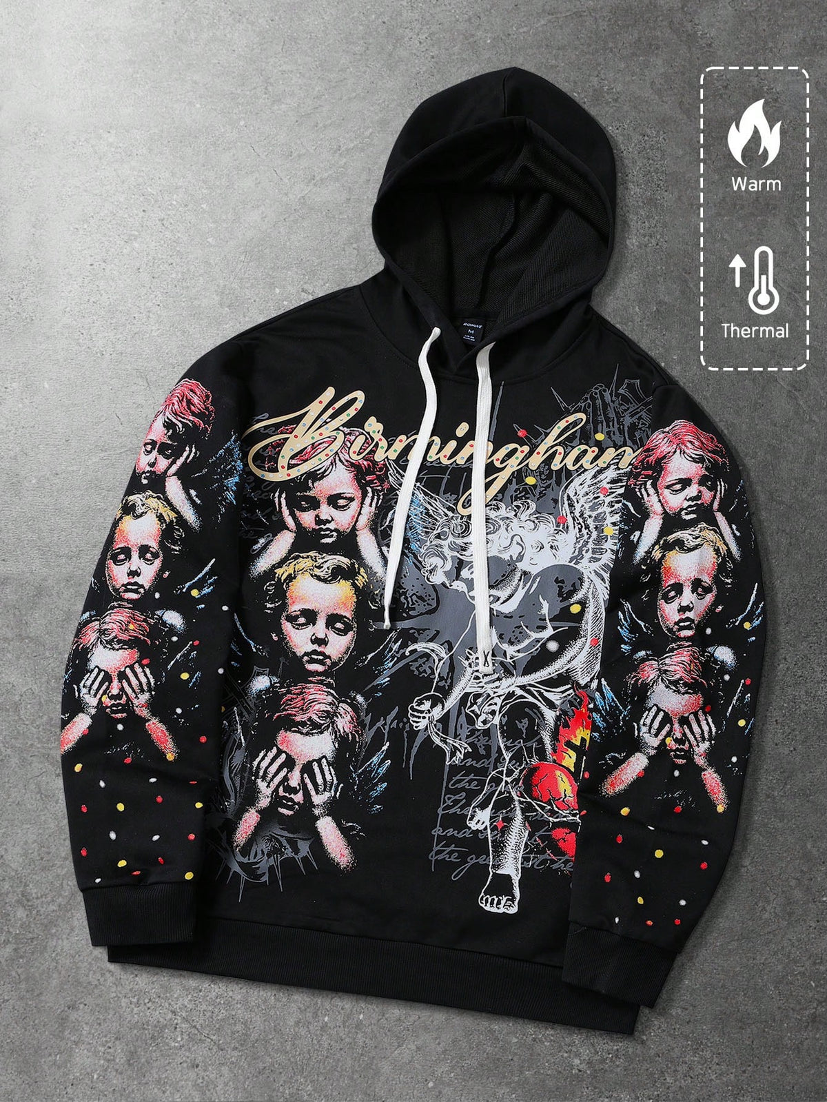 Unisex Angel Graphic Printed Hoodie