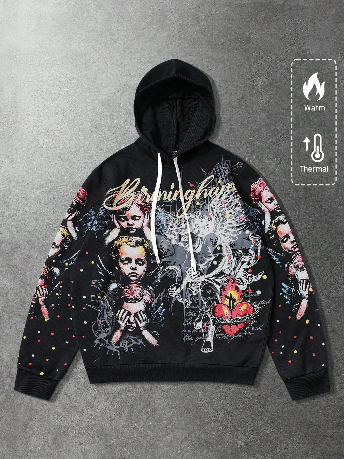 Unisex Angel Graphic Printed Hoodie