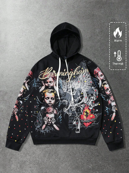 Unisex Angel Graphic Printed Hoodie