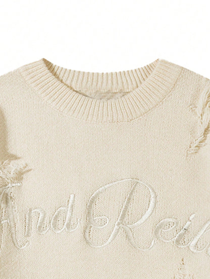 Unisex Casual Loose Fit Knitted Sweater