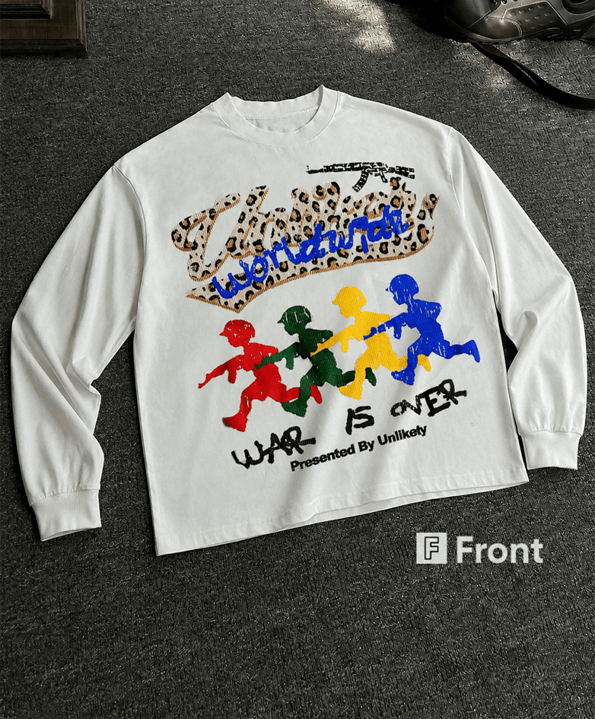 Unlike The Usual Leopard Graphic Long Sleeve Shirt