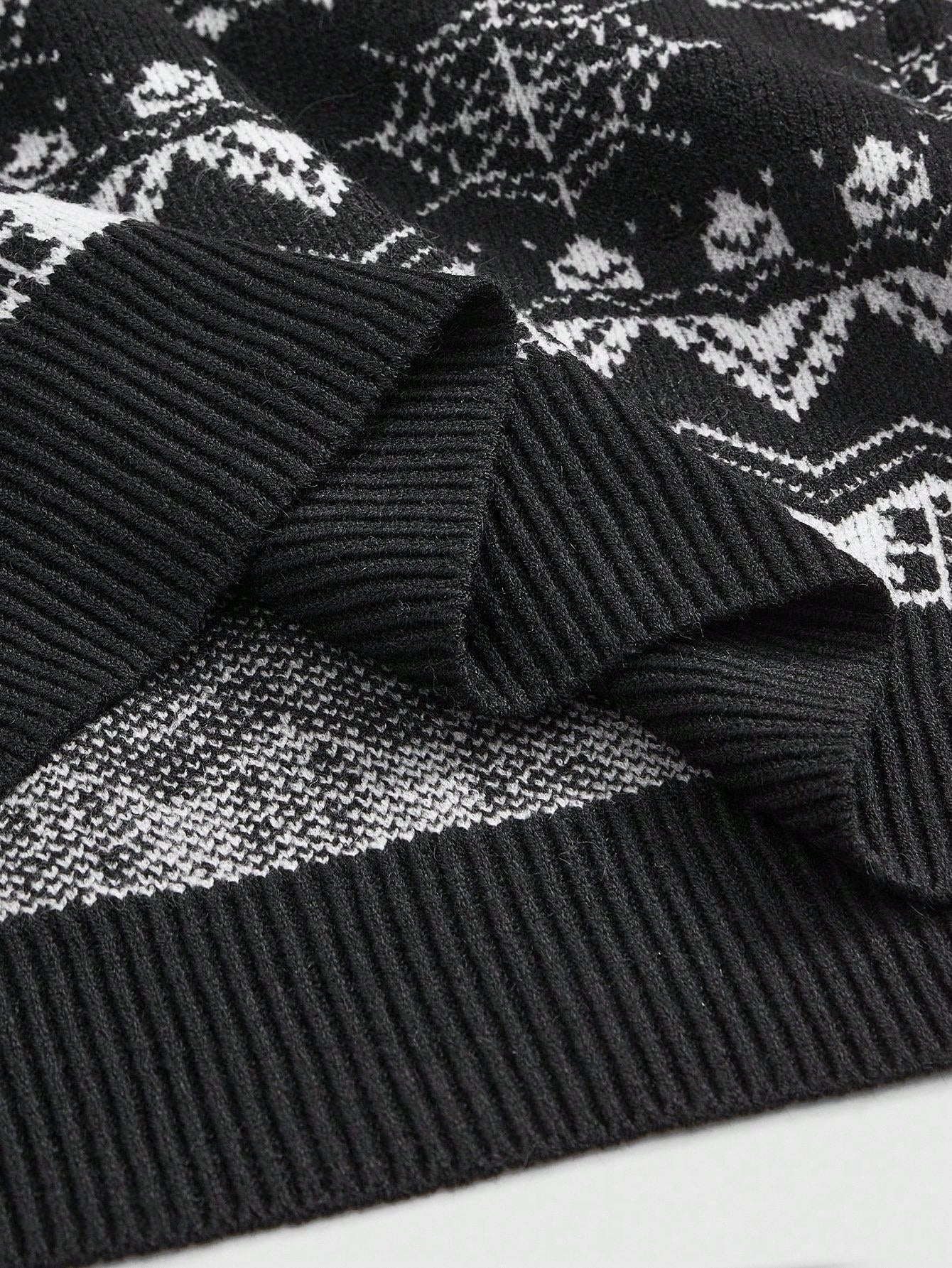 Vintage Dark Skeleton Bat Knit Sweater