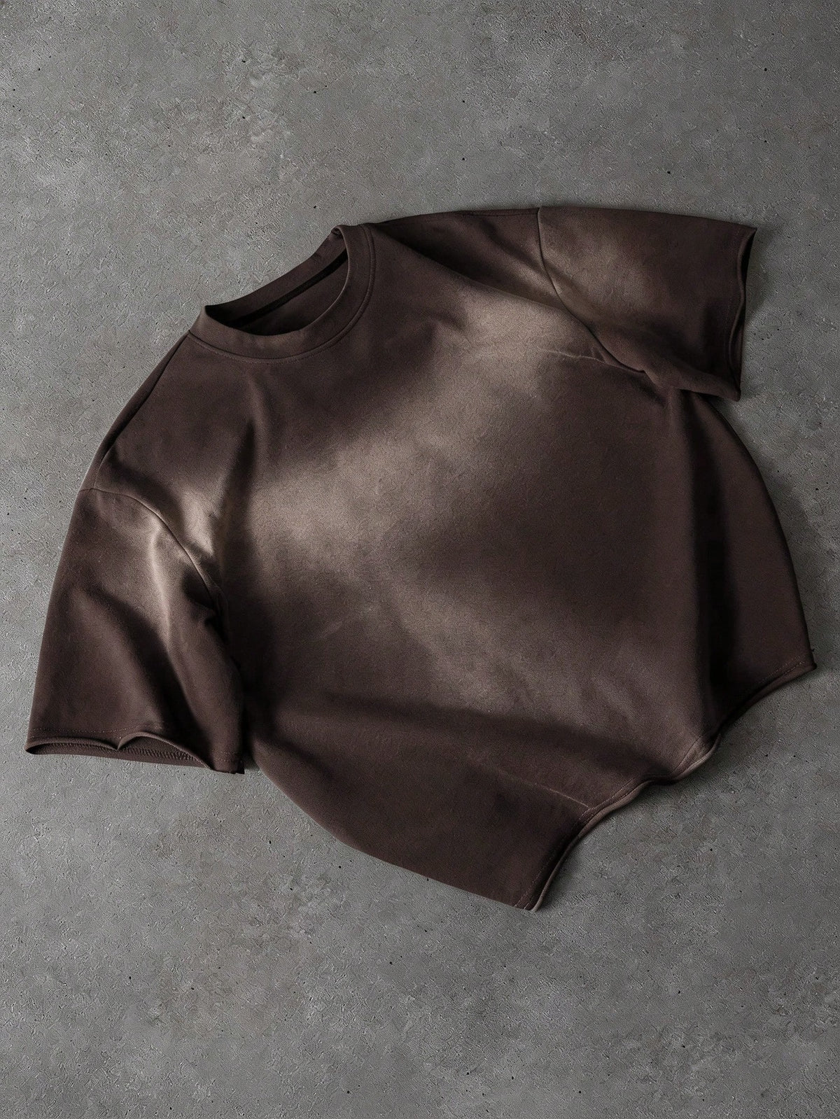 Vintage Gradient Brown Ombre Oversized T-Shirt