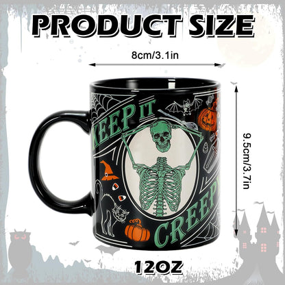 Vintage Halloween Coffee Mug Set Ceramic Mugs