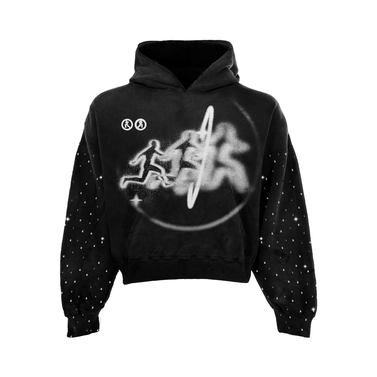 Warp Rhinestone Hoodie