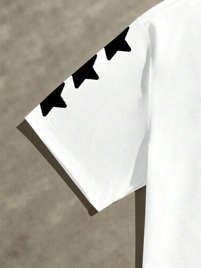 Walk With God Oversized White Graphic T-Shirt