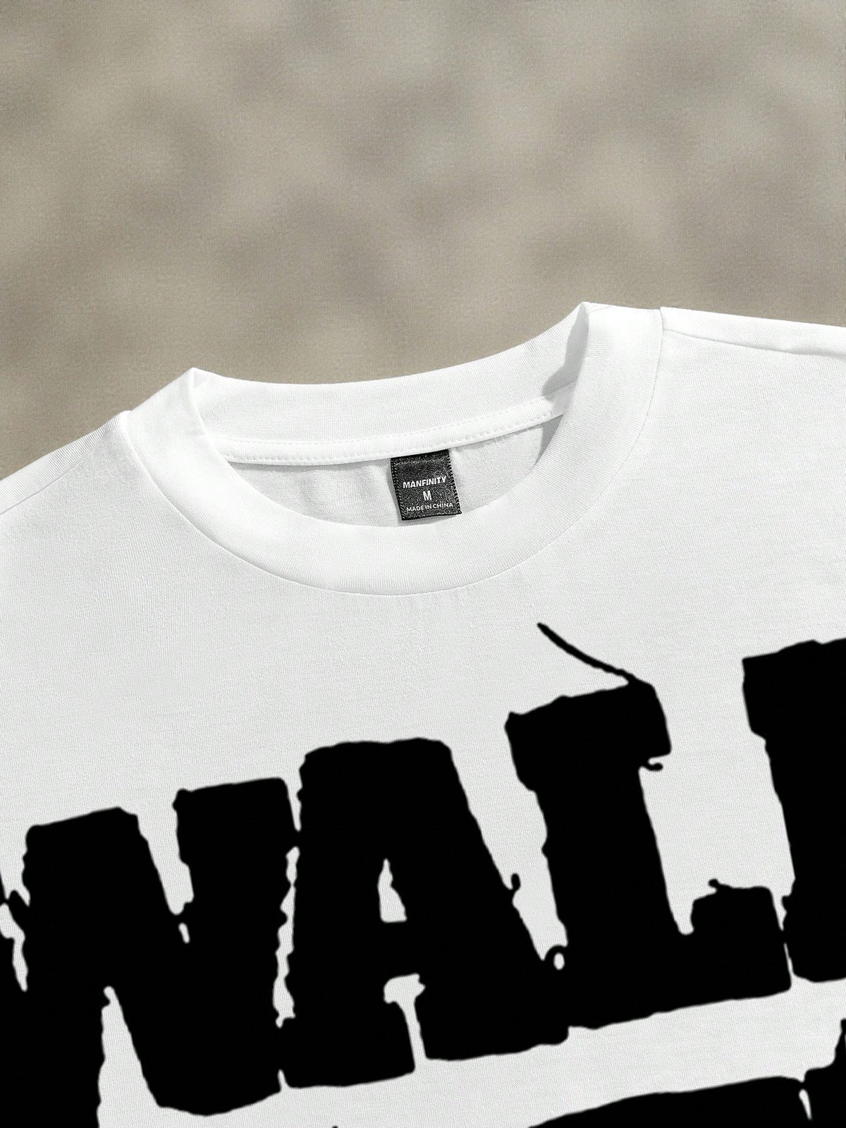 Walk With God Oversized White Graphic T-Shirt