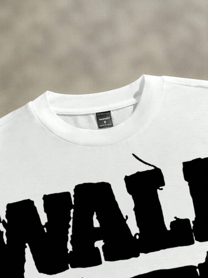 Walk With God Oversized White Graphic T-Shirt