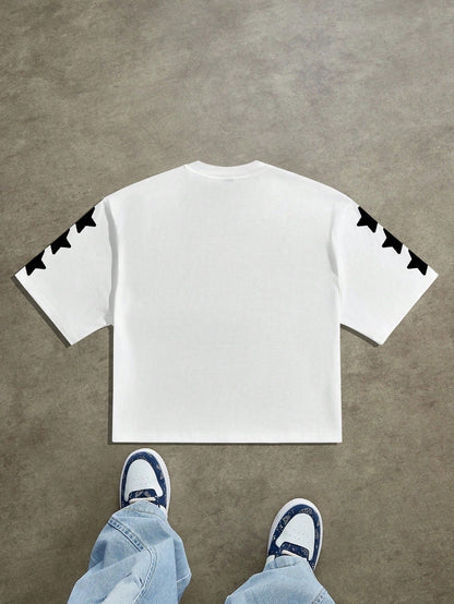 Walk With God Oversized White Graphic T-Shirt