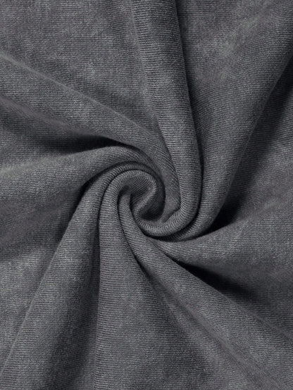 Washed Grey Gothic Thorns Hoodie