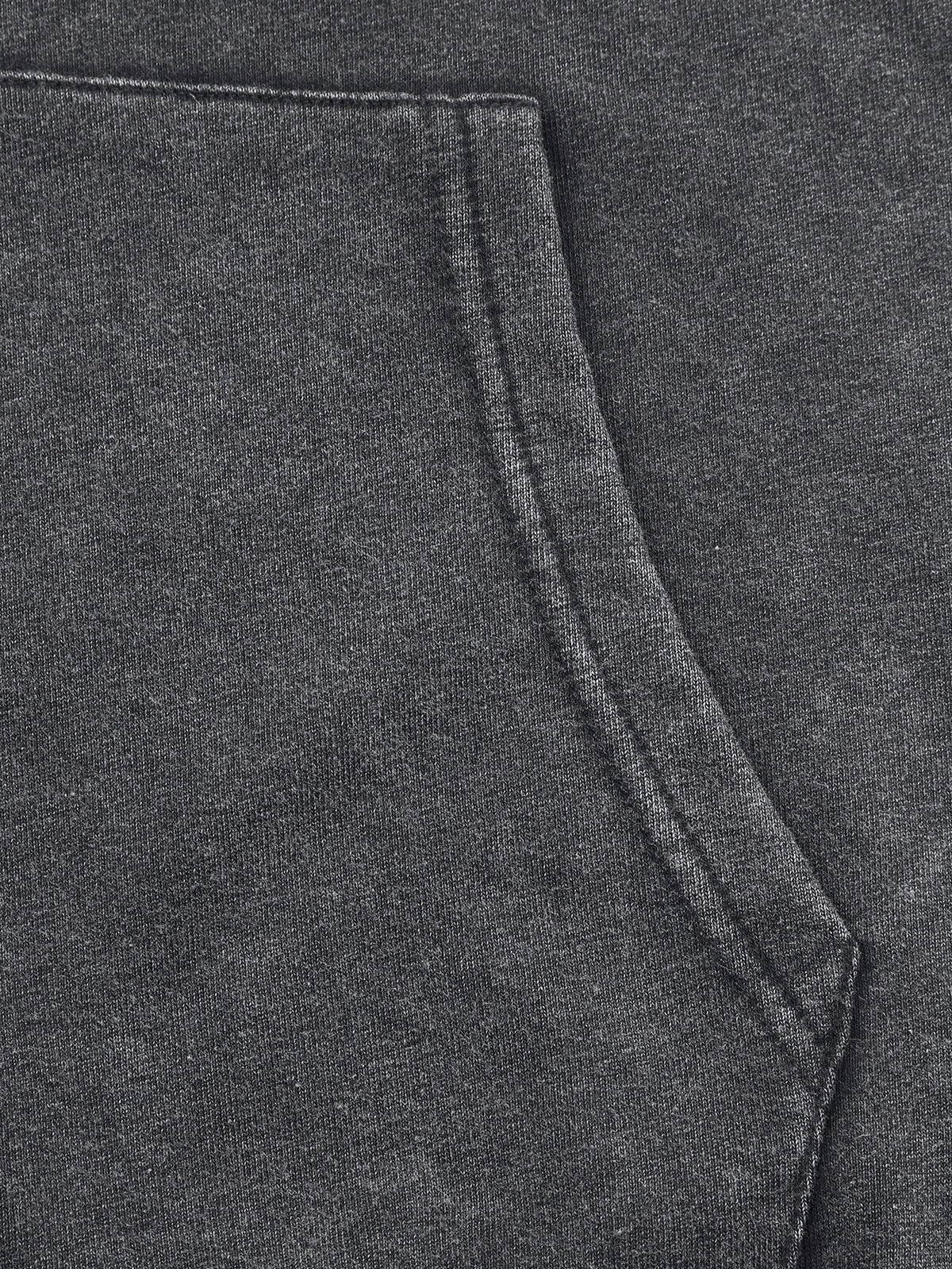 Washed Grey Gothic Thorns Hoodie