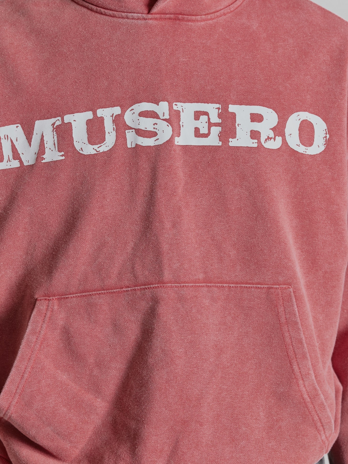 Washed Pink Vintage Lettering Hoodie