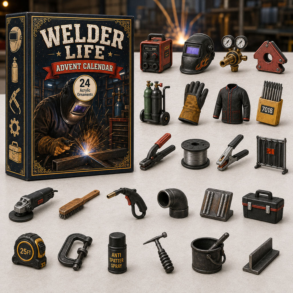 CHRISTMAS KICKOFF 40% OFF - Welder Life Advent Calendar 2026 - 24-Day Festive Countdown, Acrylic Charms Blind Box - Gift For Job Lovers AC0HA235