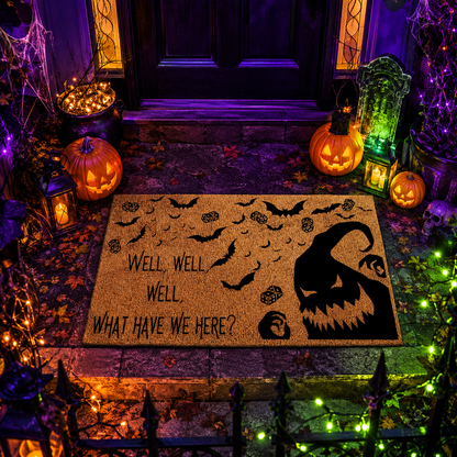 Well Well Well What Have We Here Halloween Gate Doormat