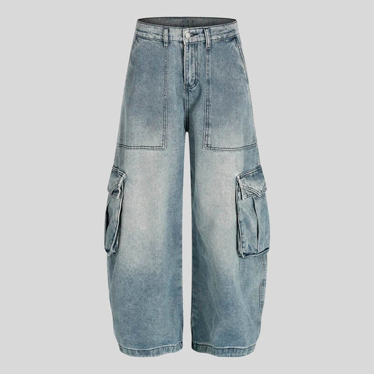 Wide Leg Cargo Jeans