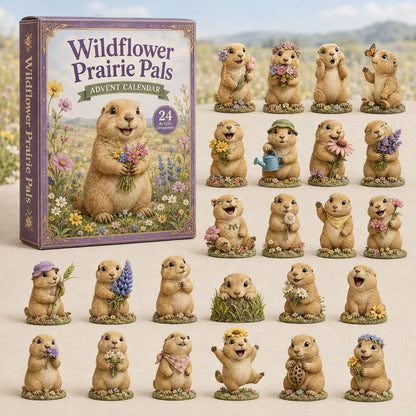 CHRISTMAS KICKOFF 40% OFF - Wildflower Prairie Pals Advent Calendar 2026 - 24-Day Festive Countdown, Acrylic Charms Blind Box - Gift For Prairie Dog Lovers AC0TH120