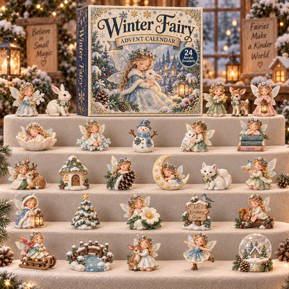 CHRISTMAS KICKOFF 40% OFF - Winter Fairy Advent Calendar 2026 - 24-Day Festive Countdown, Acrylic Charms Blind Box - Gift For Fairies Lovers AC0TM324