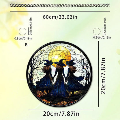 Witch Window Suncatcher Halloween Acrylic Decor