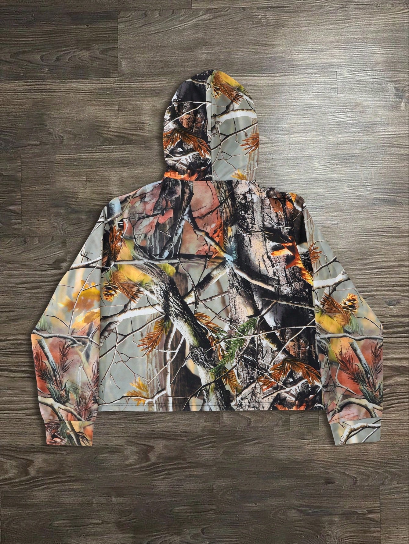 Women's Cropped 03 Camo Hoodie