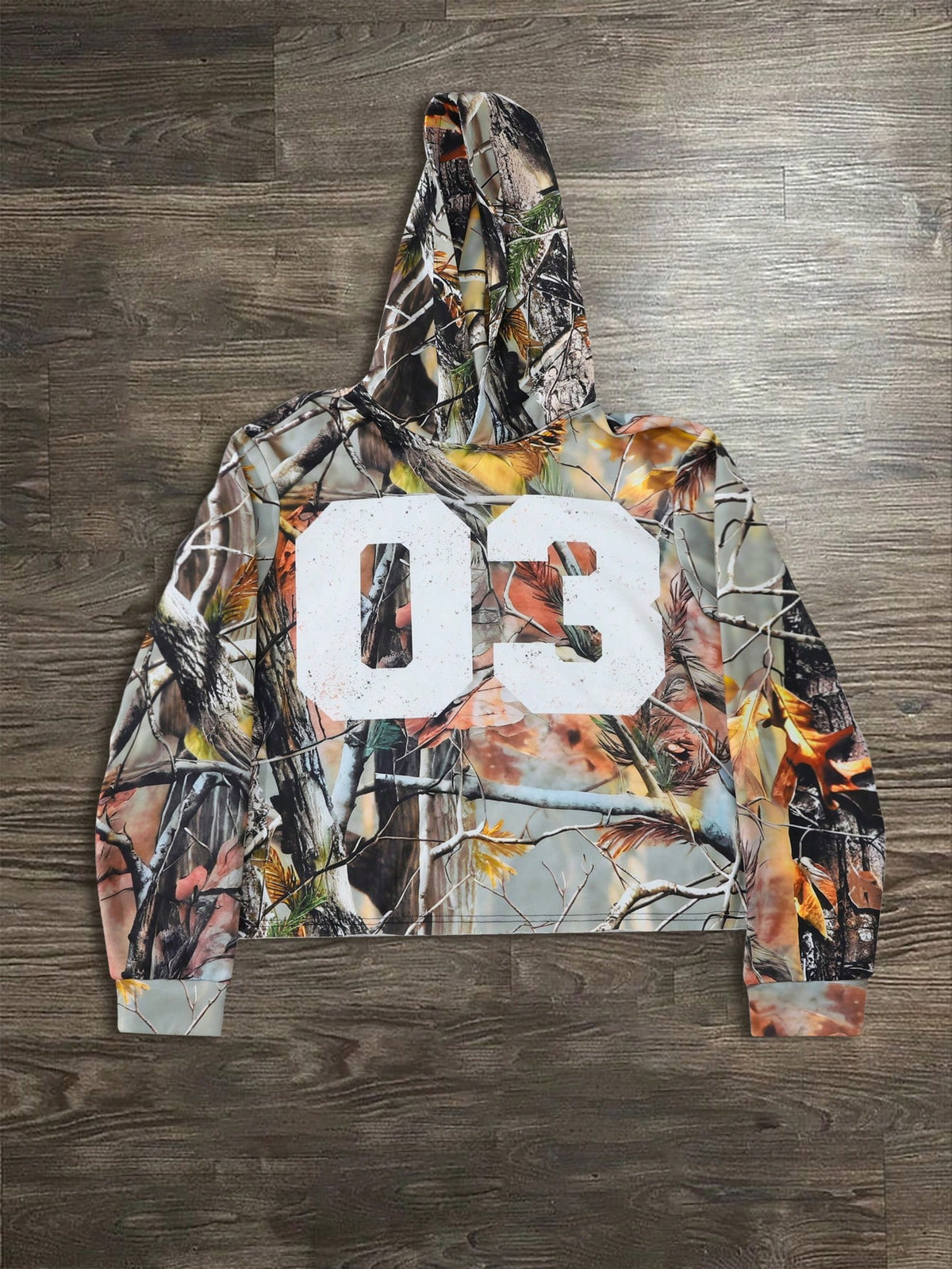 Women's Cropped 03 Camo Hoodie