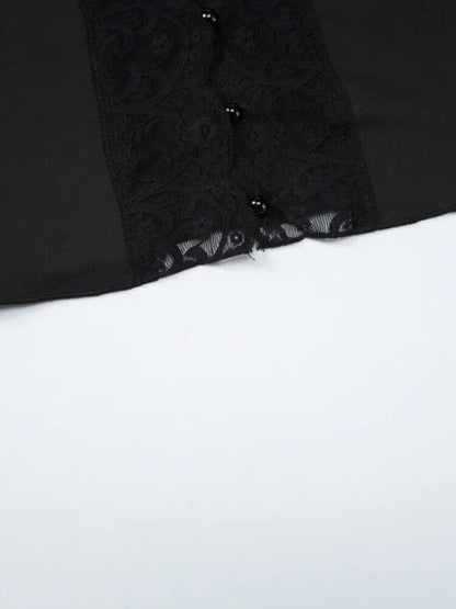 Y2K Baddie Lace Top