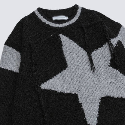 Y2K Distressed Sweater