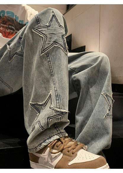 Y2K Embroidered Jeans