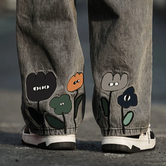 Y2K Graphic Baggy Jeans