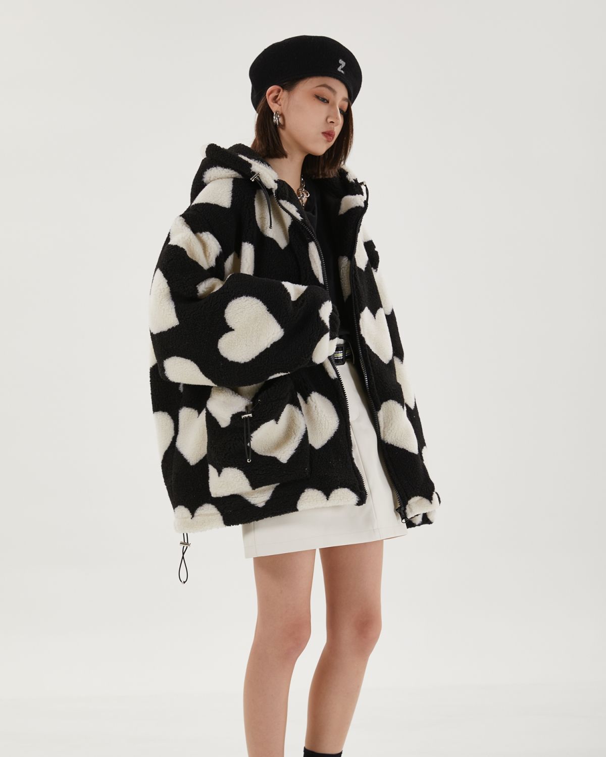 Y2K Heart Pattern Jacket