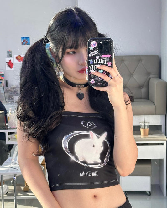 Y2K Rabbit Tube Top