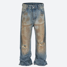 Y2K Ripped Wide Leg Denim Jeans