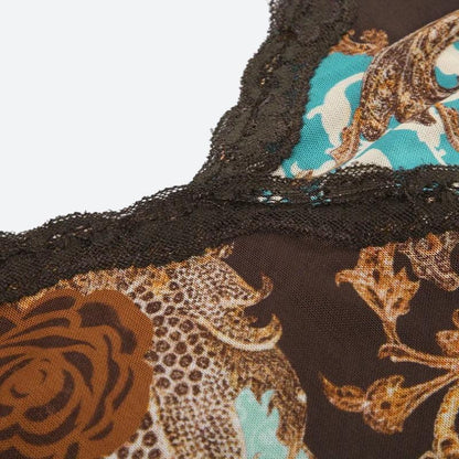 Y2K Vintage Mesh Top