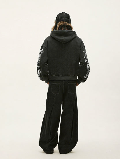 Y2K Vintage Pray Fervently Gothic Hoodie