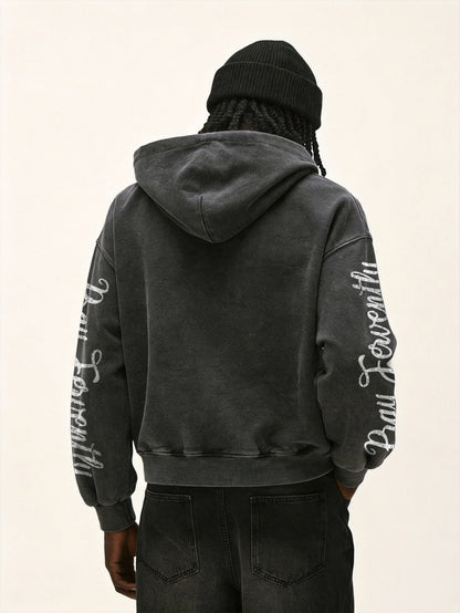 Y2K Vintage Pray Fervently Gothic Hoodie