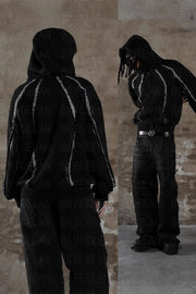 Washed Pocket Zip Hoodie