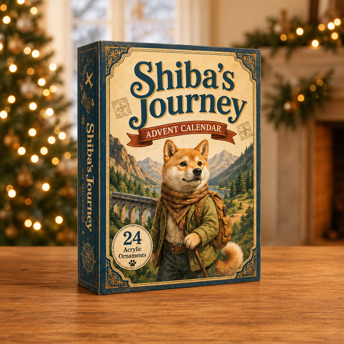 Shiba Journey Advent Calendar 2026 - 24-Day Festive Countdown, Acrylic Charms Blind Box - Gift For Shiba Lovers