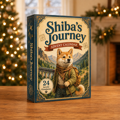 Shiba Journey Advent Calendar 2026 - 24-Day Festive Countdown, Acrylic Charms Blind Box - Gift For Shiba Lovers