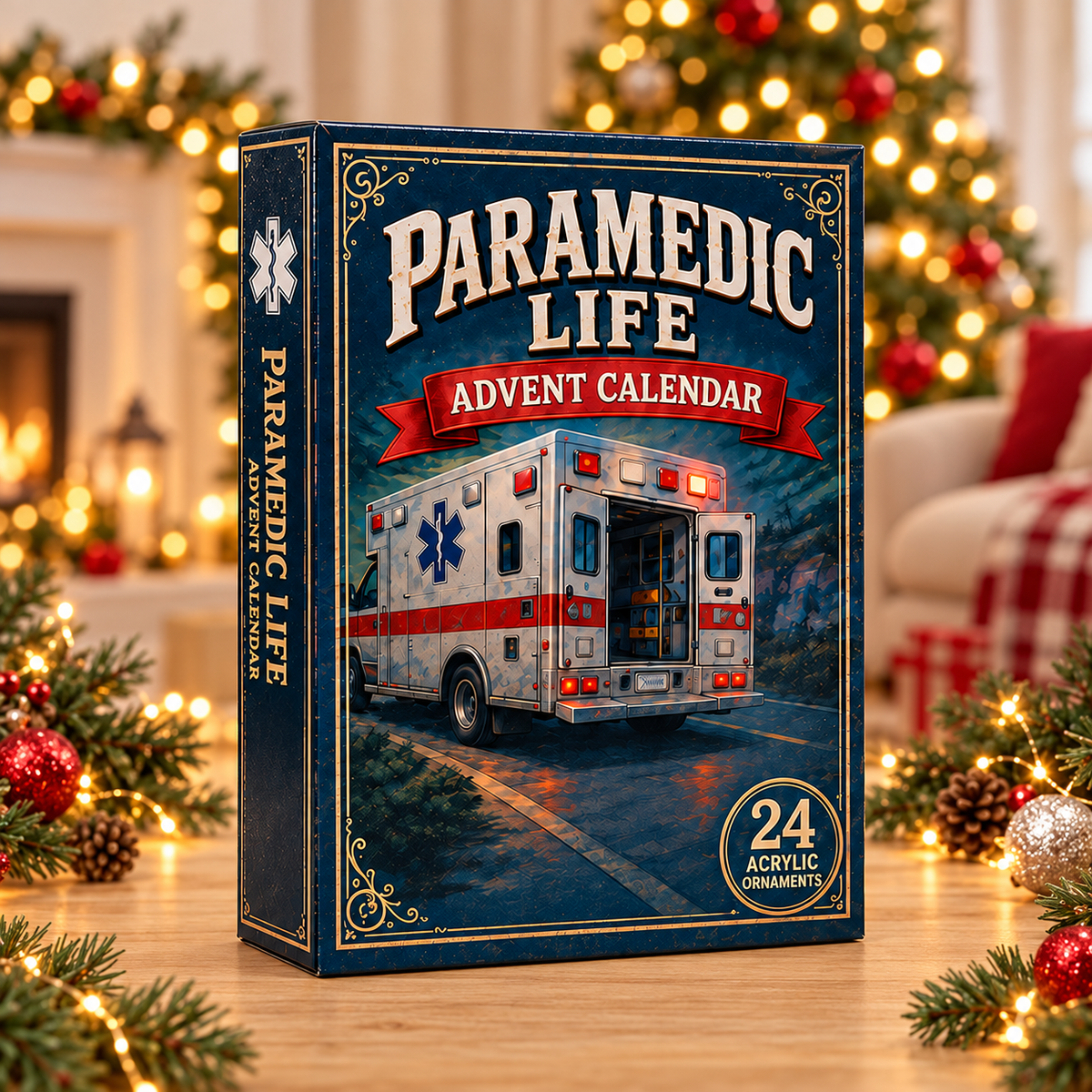 Paramedic Life Saver Advent Calendar 2026 - 24-Day Festive Countdown, Acrylic Charms Blind Box - Gift For Nurse Lovers