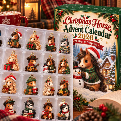 24 Days of Horse Magic Blind Box Advent Calendar, Custom 2D Pony Ornament Set