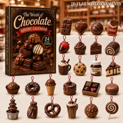 The World of Chocolate Advent Calendar 2026 - 24-Day Festive Countdown, Acrylic Charms Blind Box - Gift For Dessert Lovers