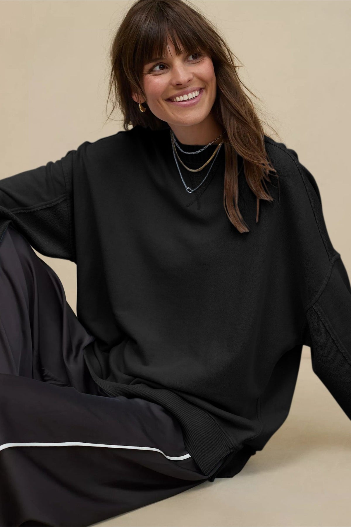 Oversized Crew Neck Hoodie